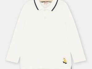 Παιδική Λευκή Polo Μπλούζα για Αγόρια – ΛΕΥΚΟ