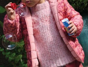 Παιδικό Μπουφάν για Κορίτσια Διπλής Όψης Ροζ – ΡΟΖ